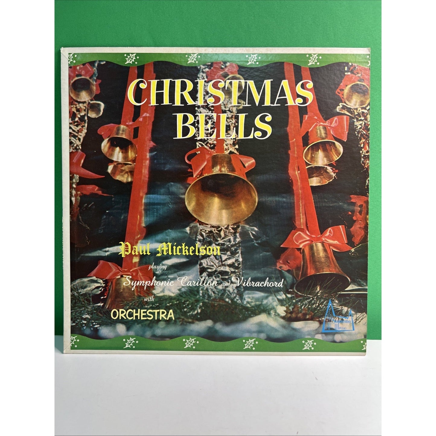 Paul Mickelson Christmas Bells On Supreme With Orchestra LP Record Vinyl