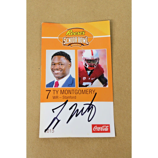 2015 Senior Bowl Signed/ Autographed Card, Ty Montgomery (NFL Patriots, Packers)