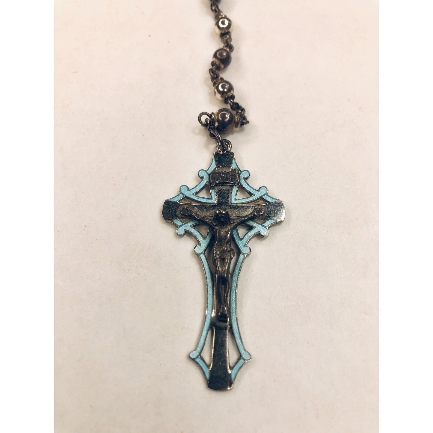 Nazzareno Bercetti Articoli Religiosi Sterling Antique Rosary