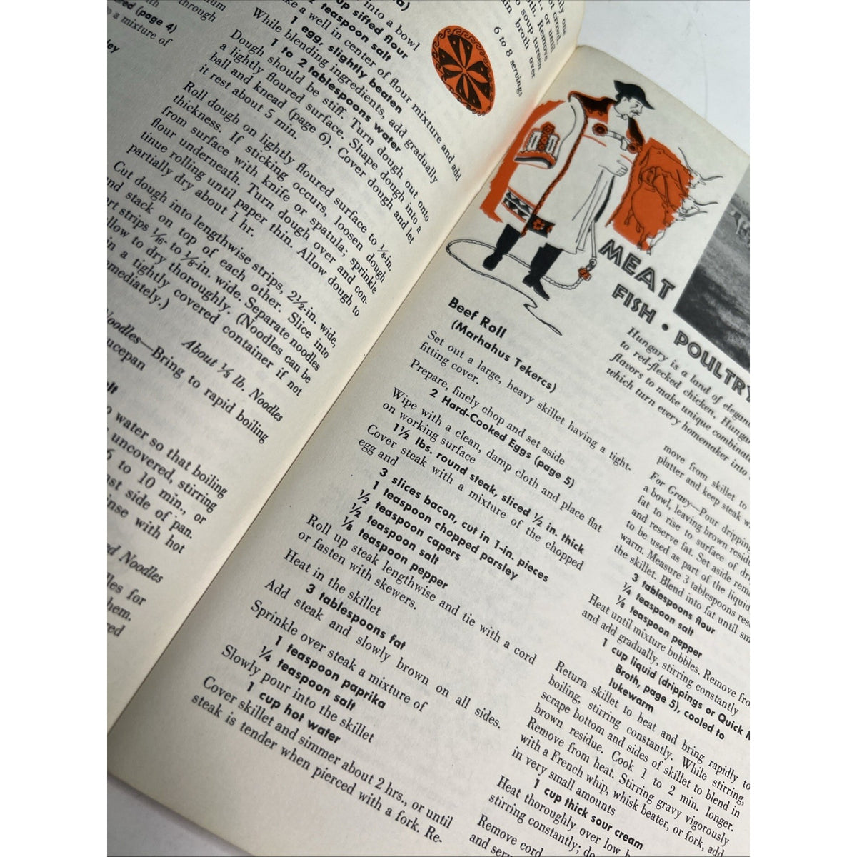 The Hungarian Cookbook European Cuisine Recipes Illustrated Paperback Book 1955