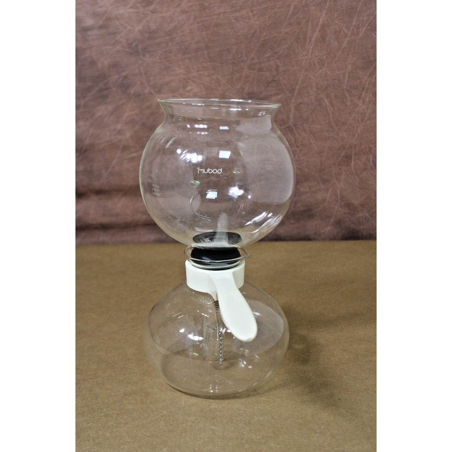 Vintage Bodum Siphon Vacuum Coffee Maker 6 to 8 Cups Switzerland White Handle
