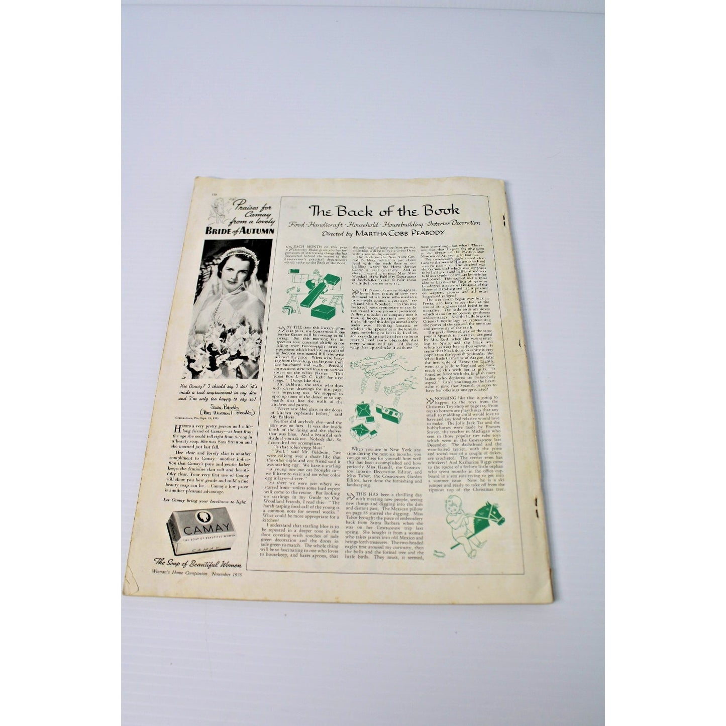 1935 November Woman's Home Companion- Pearl Buck, Norman Rockwell, Vintage Ads