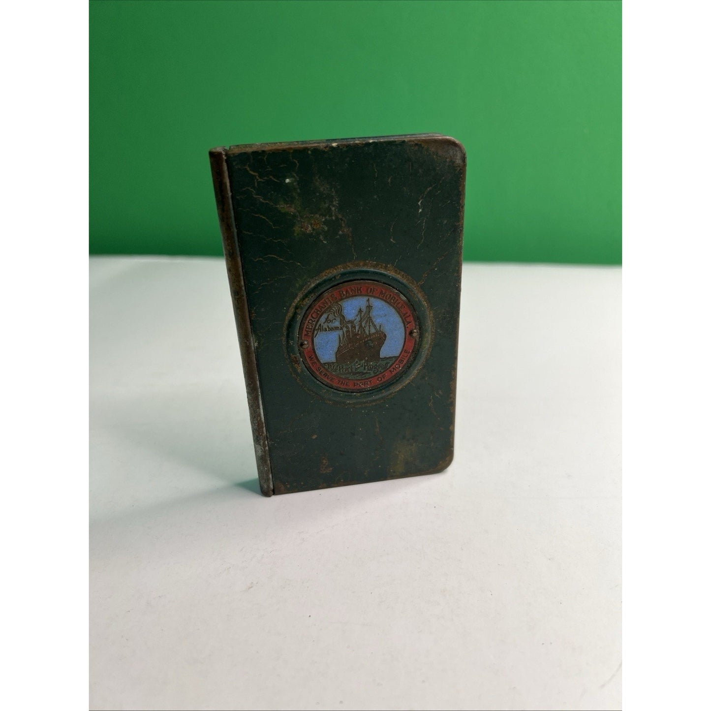 Merchants Bank Mobile Alabama Port Metal Still Bank Safe No Key Advertising AL