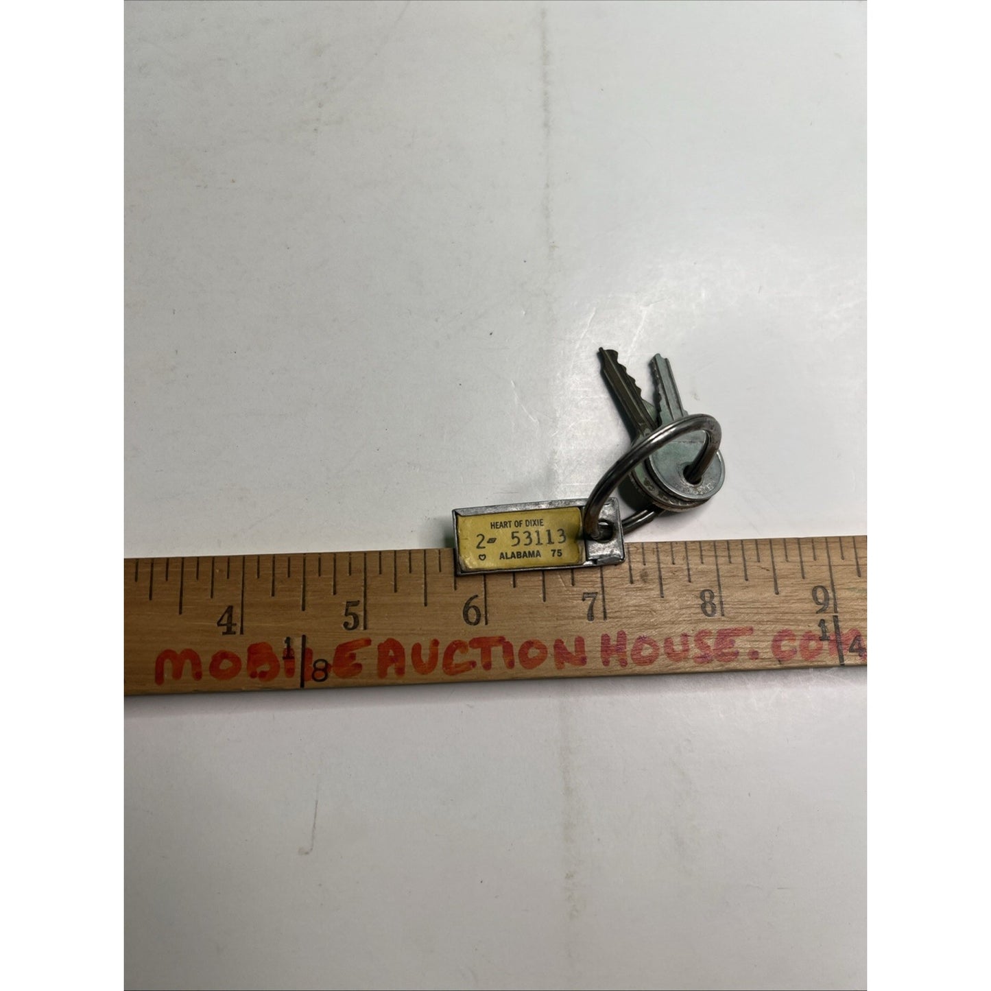 1975 Alabama Mini Tag Disabled American Veterans DAV Heart Of Dixie Keys