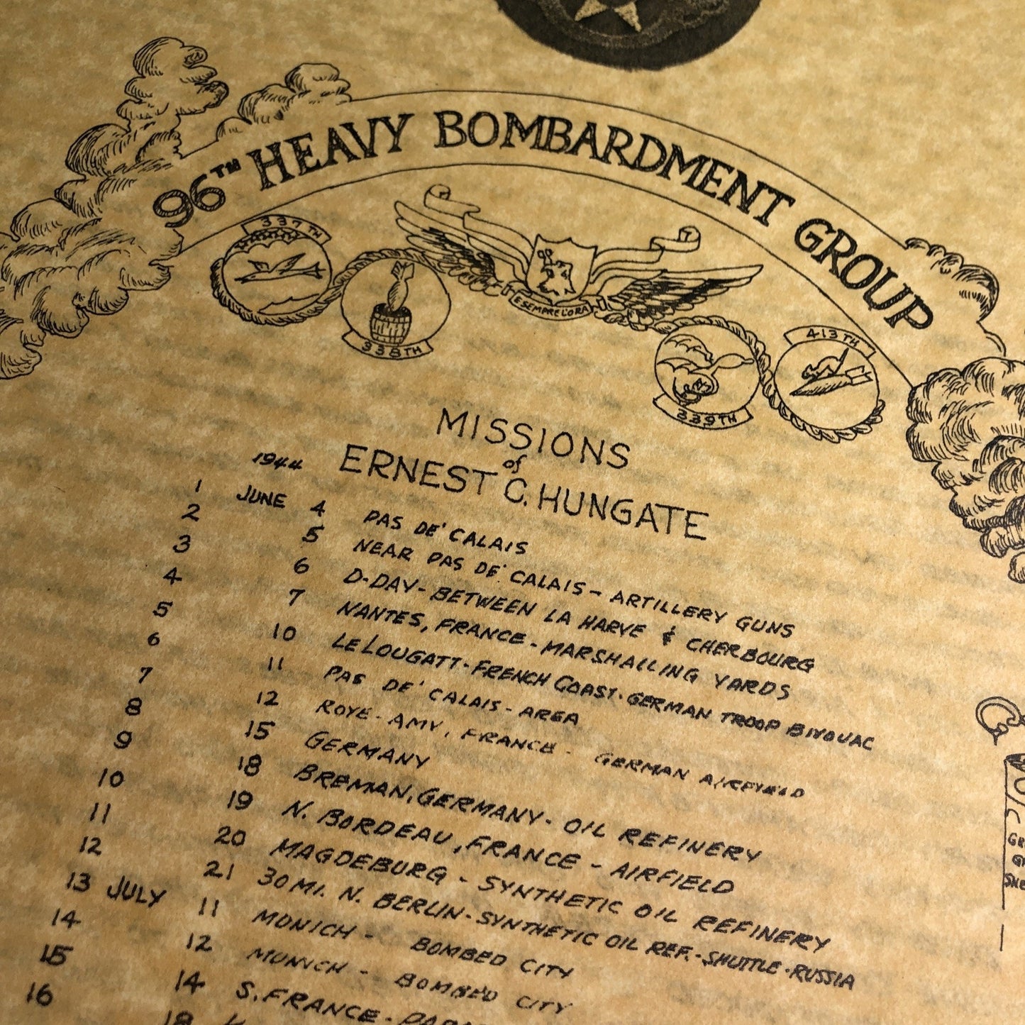 A Tribute To Ernie Ernest Cornell Hungate US Army Air Force Bomb Squadron