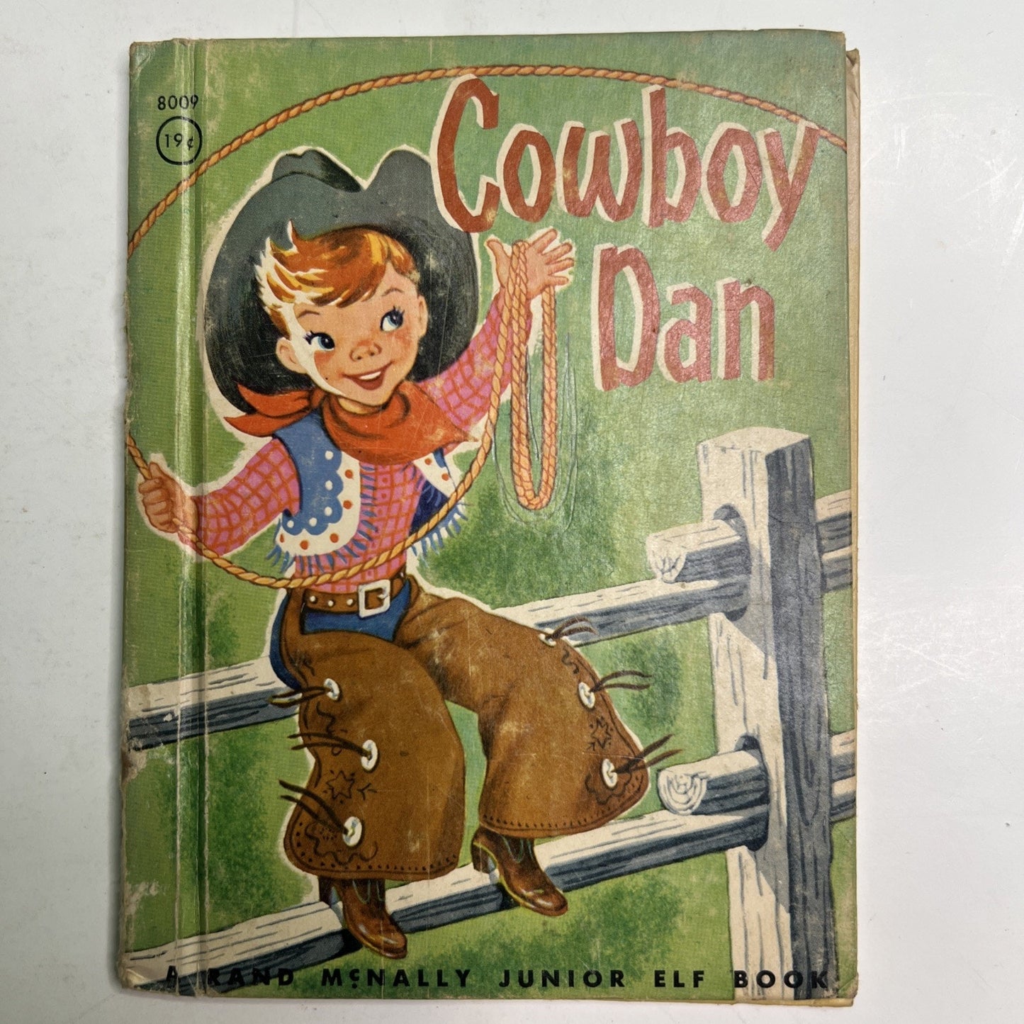 COWBOY DAN Vintage Children's Junior Elf Book Rand McNally 1951 Rare