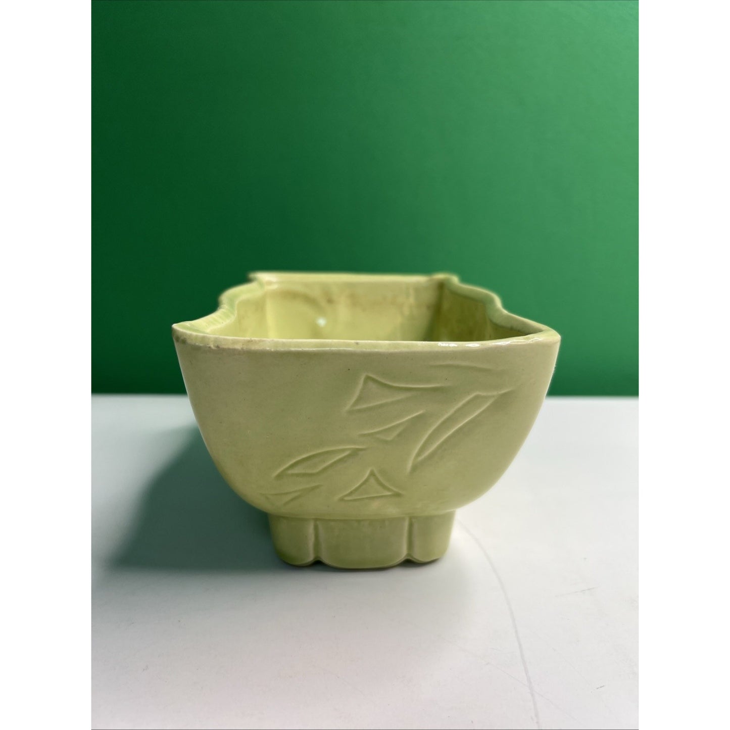 1960's Vintage Cookson Planter Pale Green #4806: 6" x 4" x 3.5" Great Condition