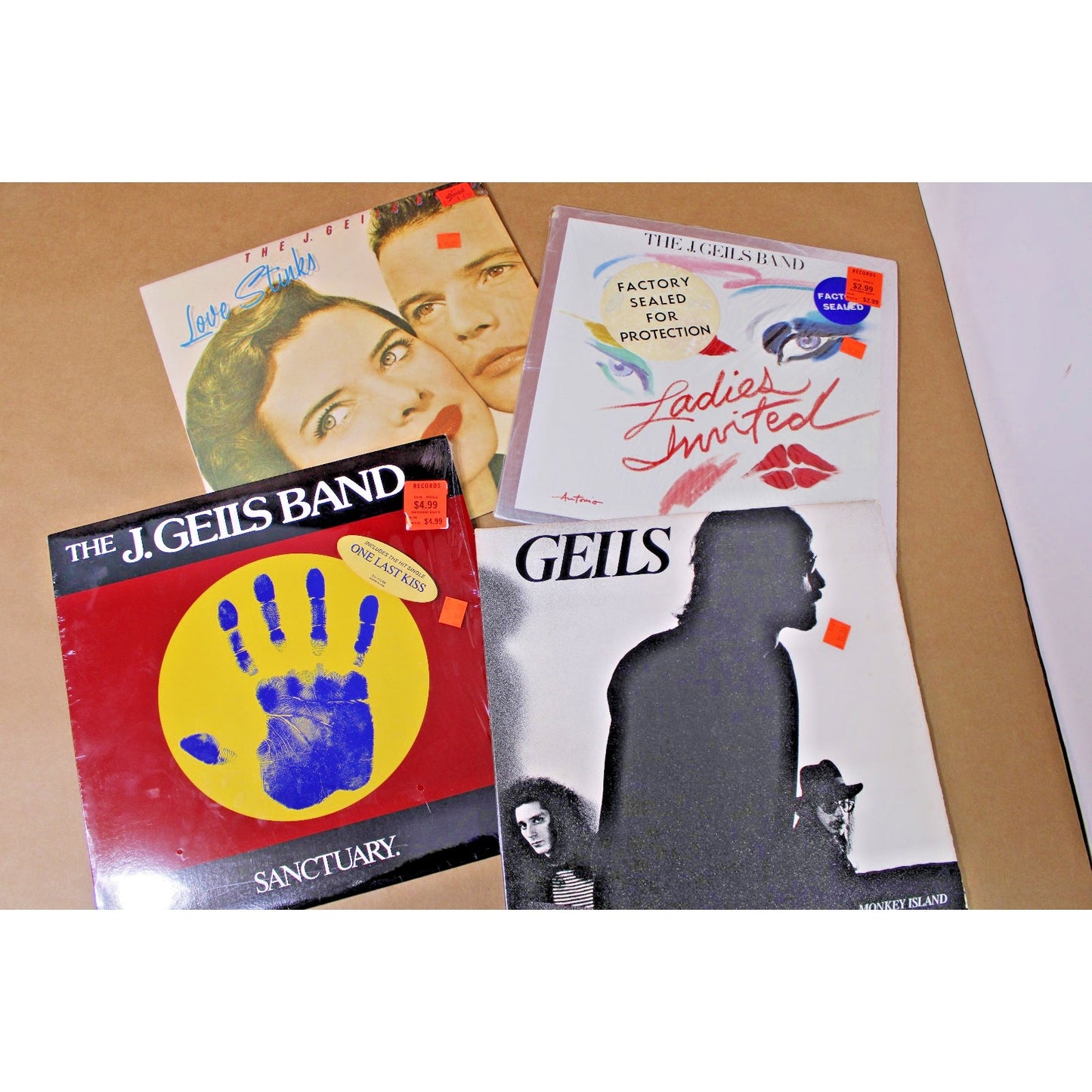 4 Record Lot, J. Geils Band- Americn Rock/ New Wave Hitmakers