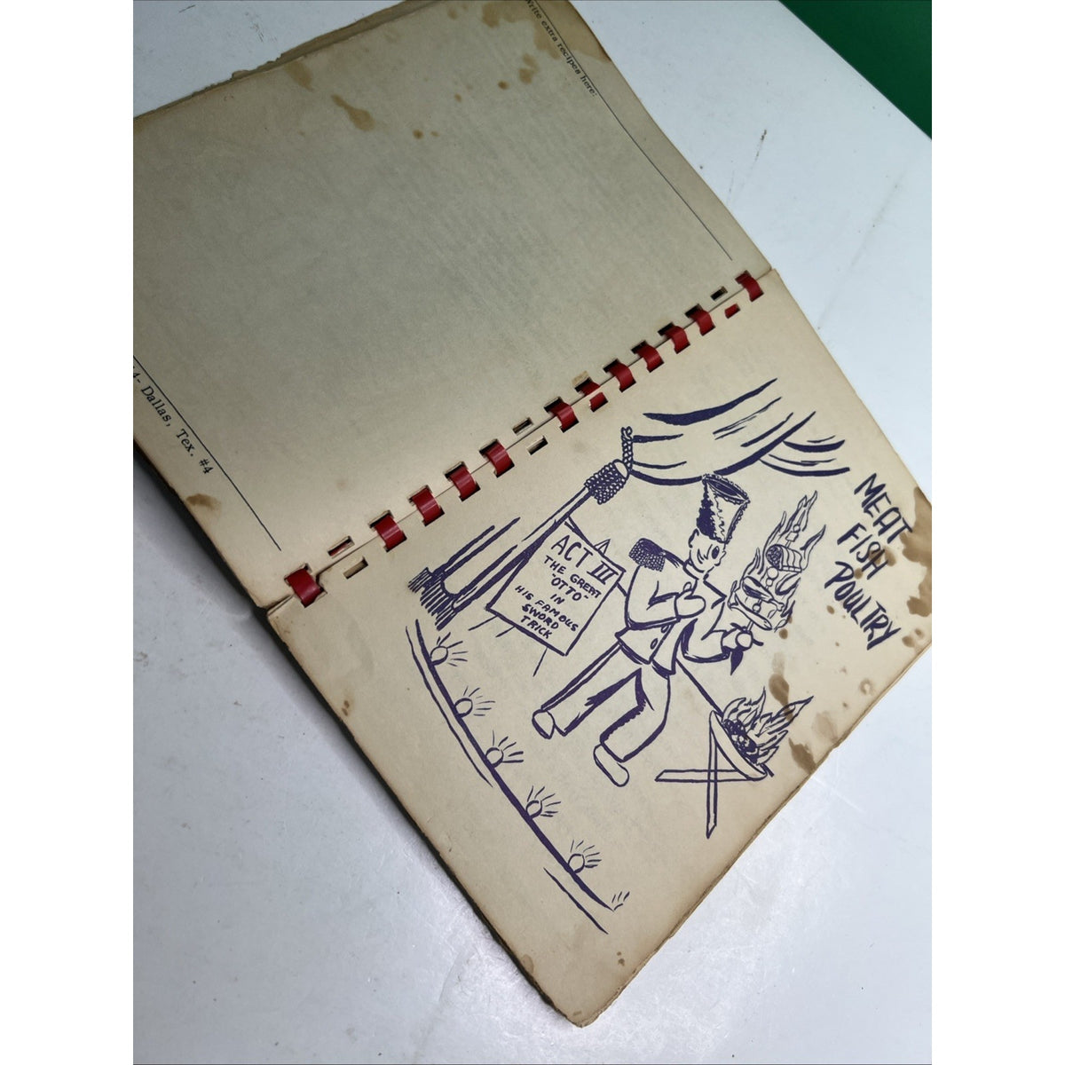 1954 First Cumberland Presbyterian Church Cookbook Dallas Texas Lydia Dorcas