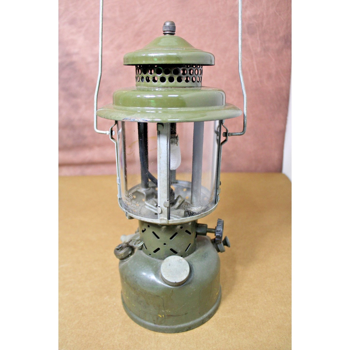 Vietnam Era US Military Gasoline Single Mantle Lantern All Original Coleman 6260