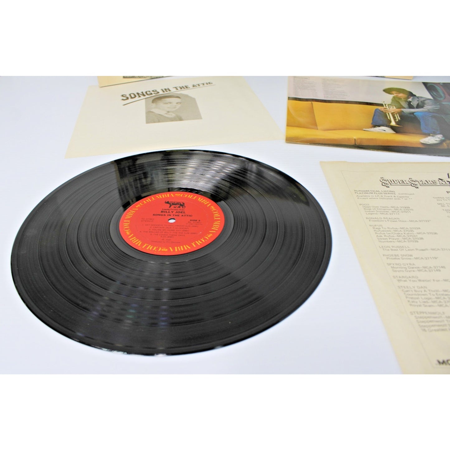 Billy Joel- Songs In The Attic, Live 1981 Gatefold LP- EXCELLENT w/ All Inserts