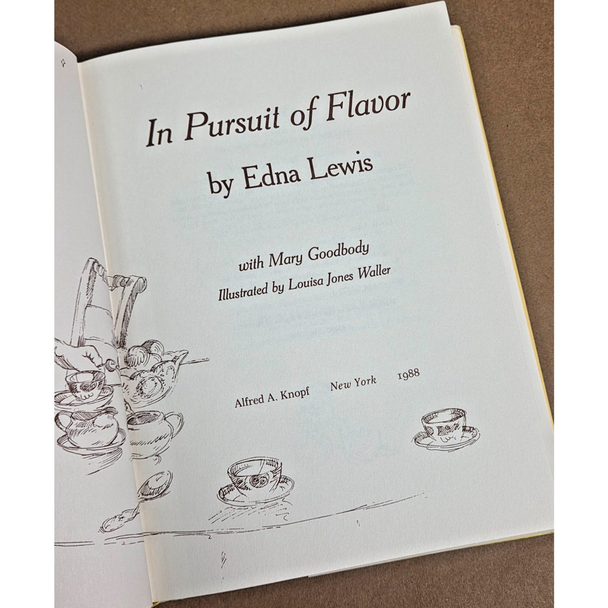 1988 First Edition In Pursuit of Flavor by Edna Lewis - Vintage Cookbook
