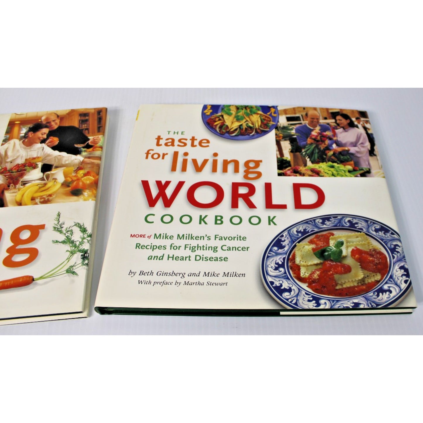 2 Taste for Living Cookbooks, Cancer & Heart Disease-Fighting Recipes- Milken