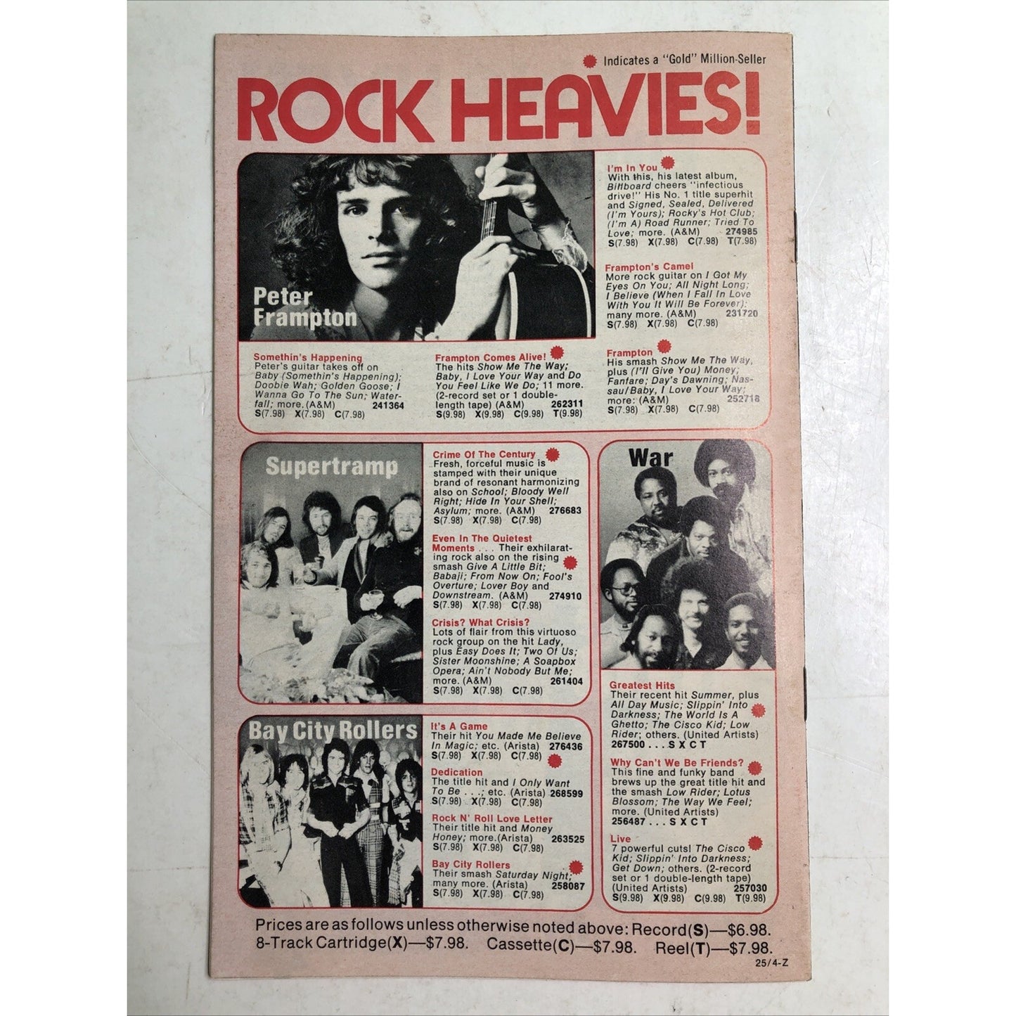 ORIGINAL1978 STAR WARS FULL COVER PHOTO Columbia House Records & Tapes Magazine