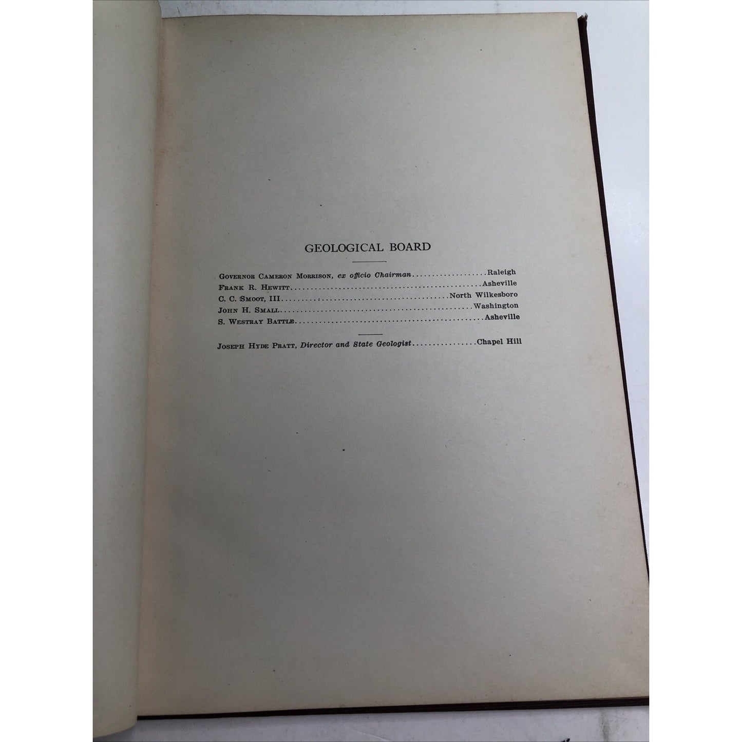 North Carolina Geological Economic Survey 1921-22 Biennial Joseph Hyde Pratt
