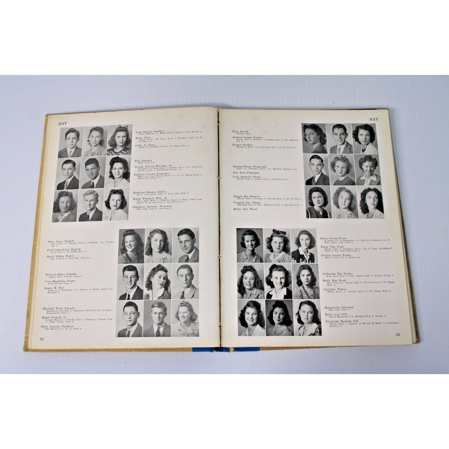 1943 Mohian Murphy High School Yearbook Mobile AL Alabama- WWII Era