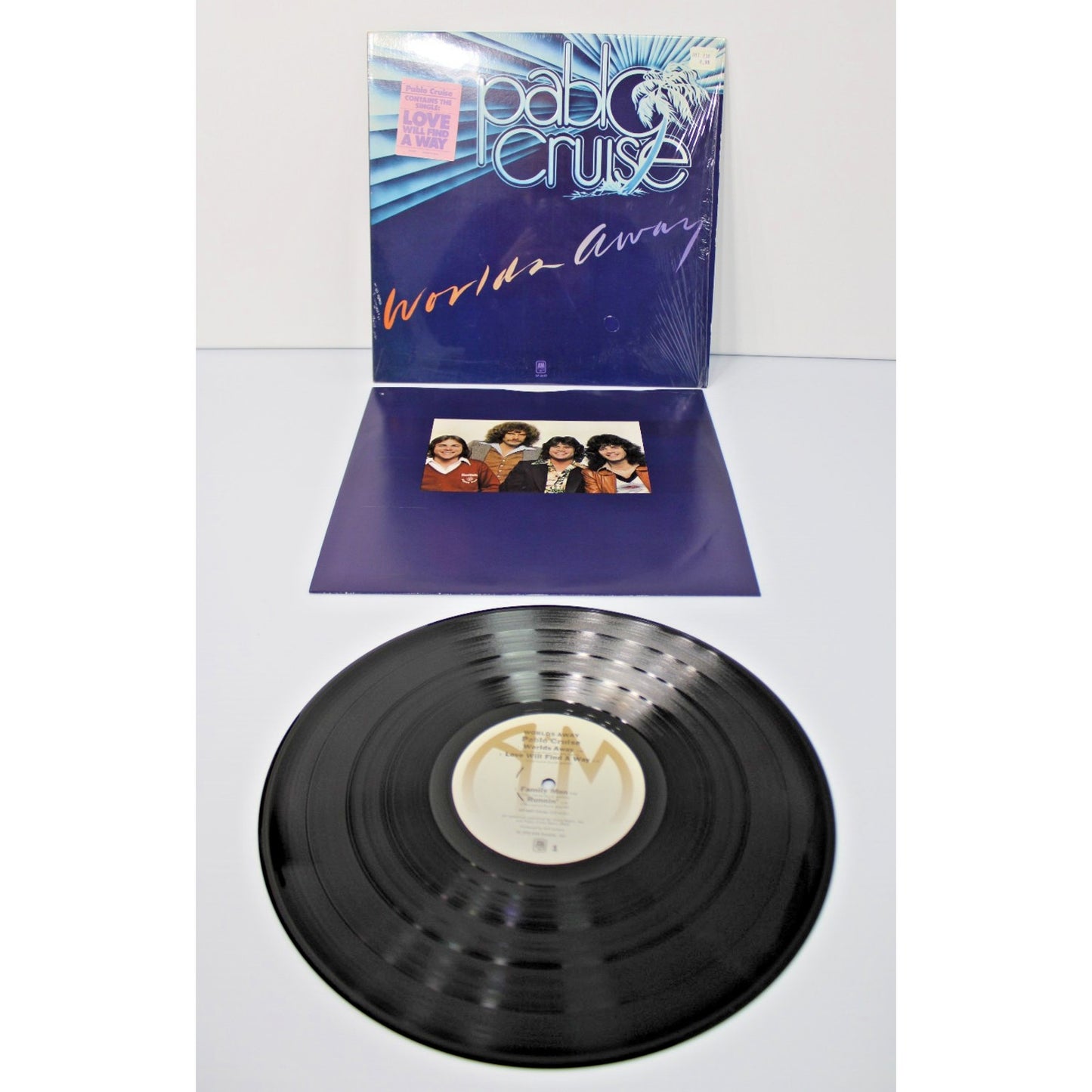 Pablo Cruise- Worlds Away, 1978 SP-4697 A&M Records, Shrink, Hype Sticker EX/EX