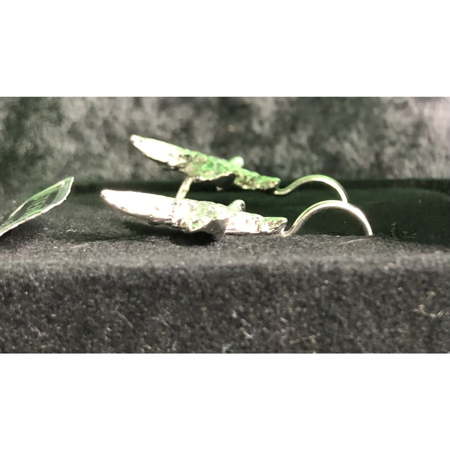 Vintage Sterling Silver Starfish Earrings Dangle Gift Box Sea Ocean Beach