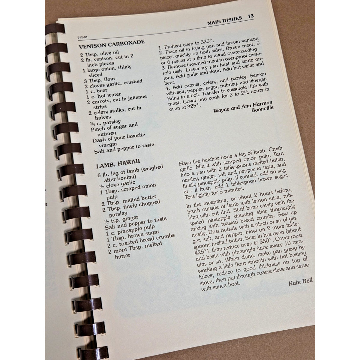 Vintage 1993 Boone's Lick A la Carte: Missouri History & Heritage Cookbook