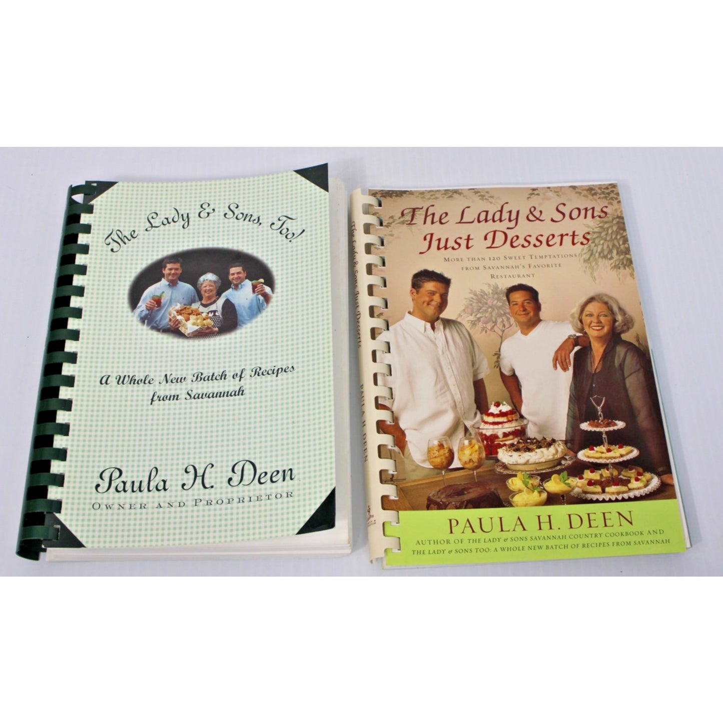 Paula Deen 2 Cookbooks- Just Desserts/ The Lady & Sons, Too!