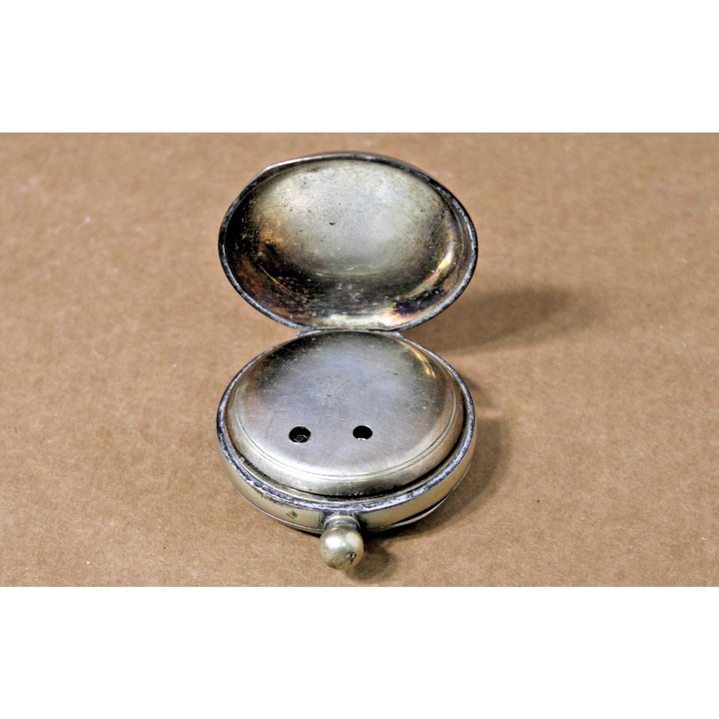 Antique Paragon Pocket Watch, Silver Plated, Key-wind (Missing Key)