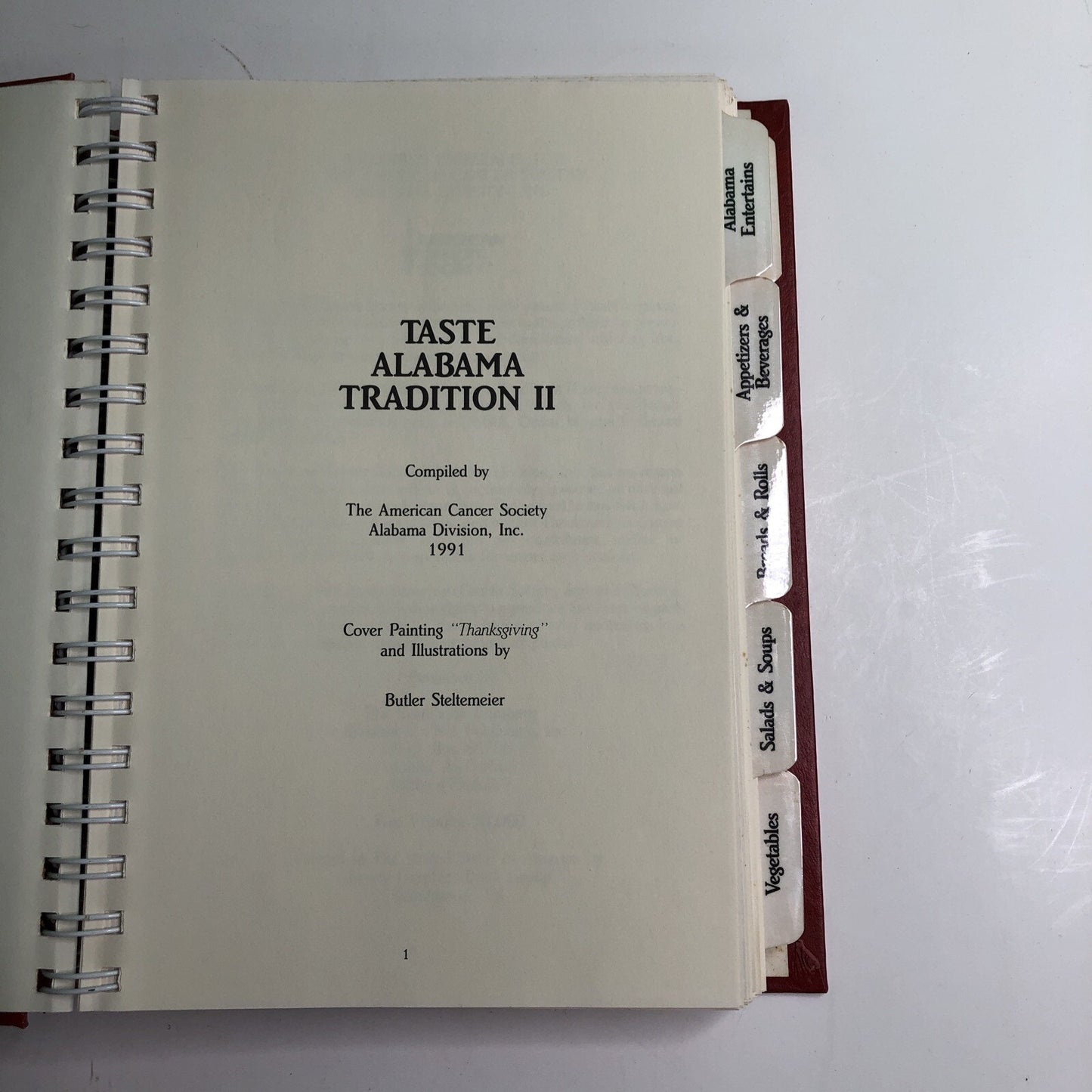 Taste Alabama Tradition II Cookbook American Cancer Society AL Division 1991