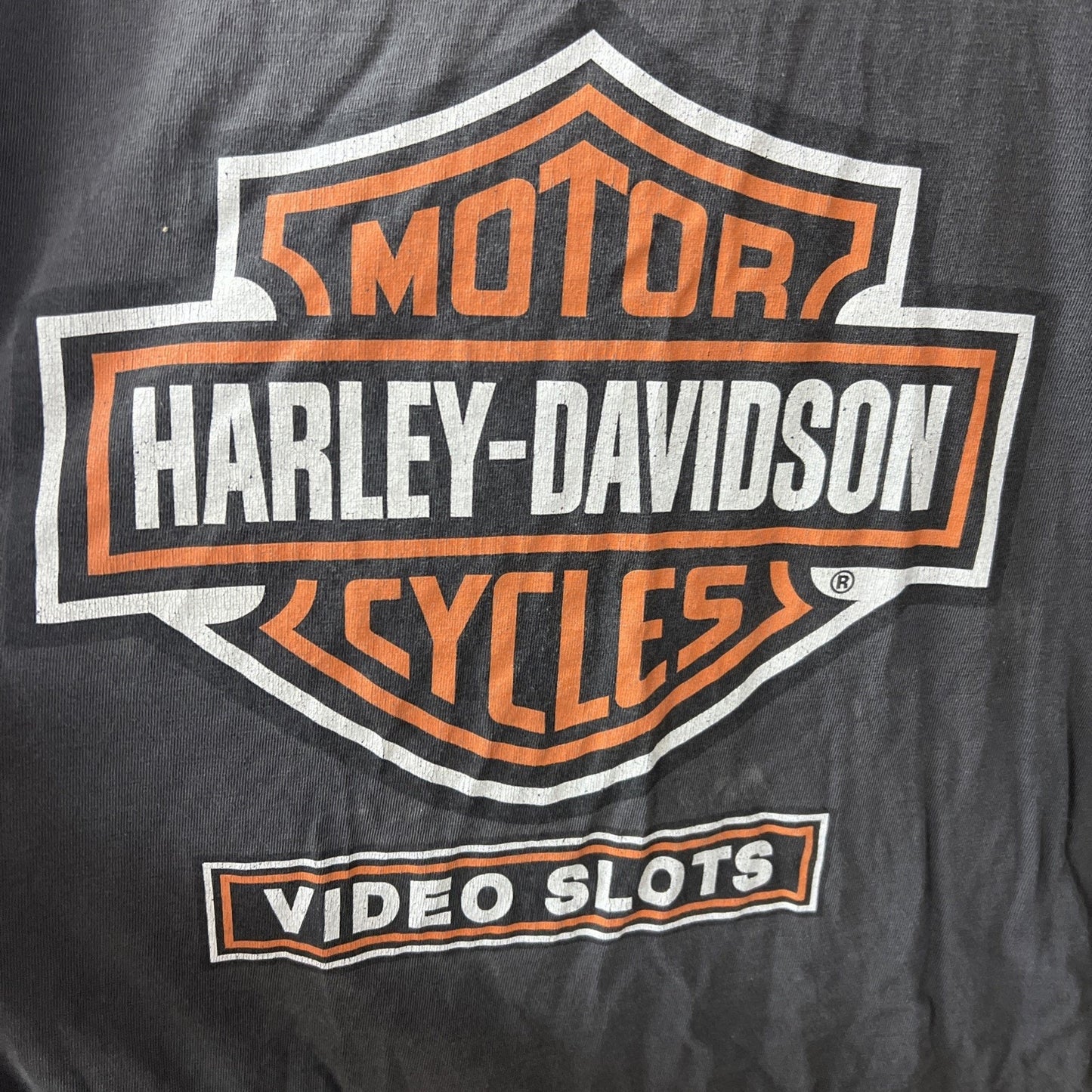 Harley-Davidson Motorcycles Men’s Tshirt Video Slots Size XL 100% Cotton