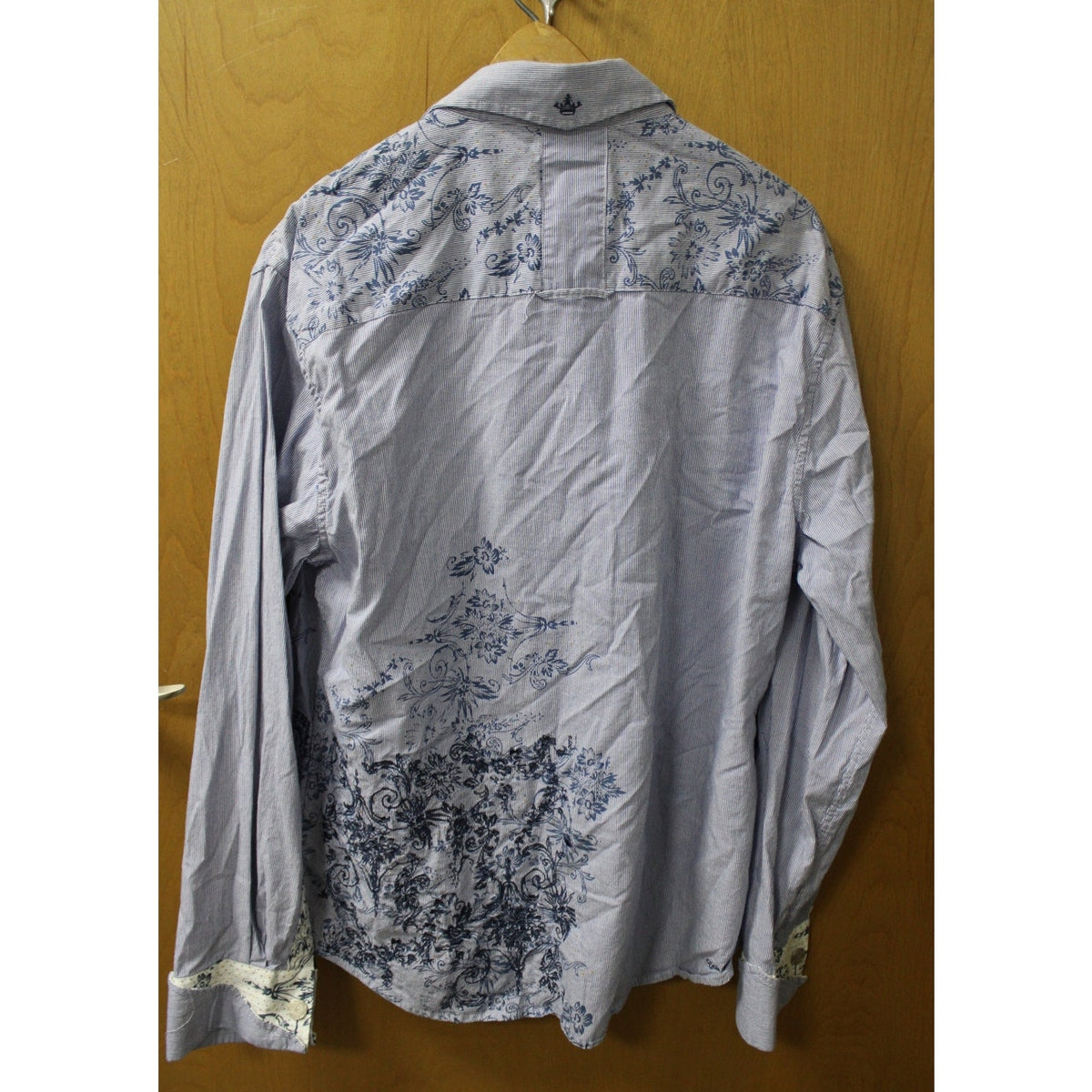 XL English Laundry Christopher Wicks Men's Seersucker Embroidered Button-Down