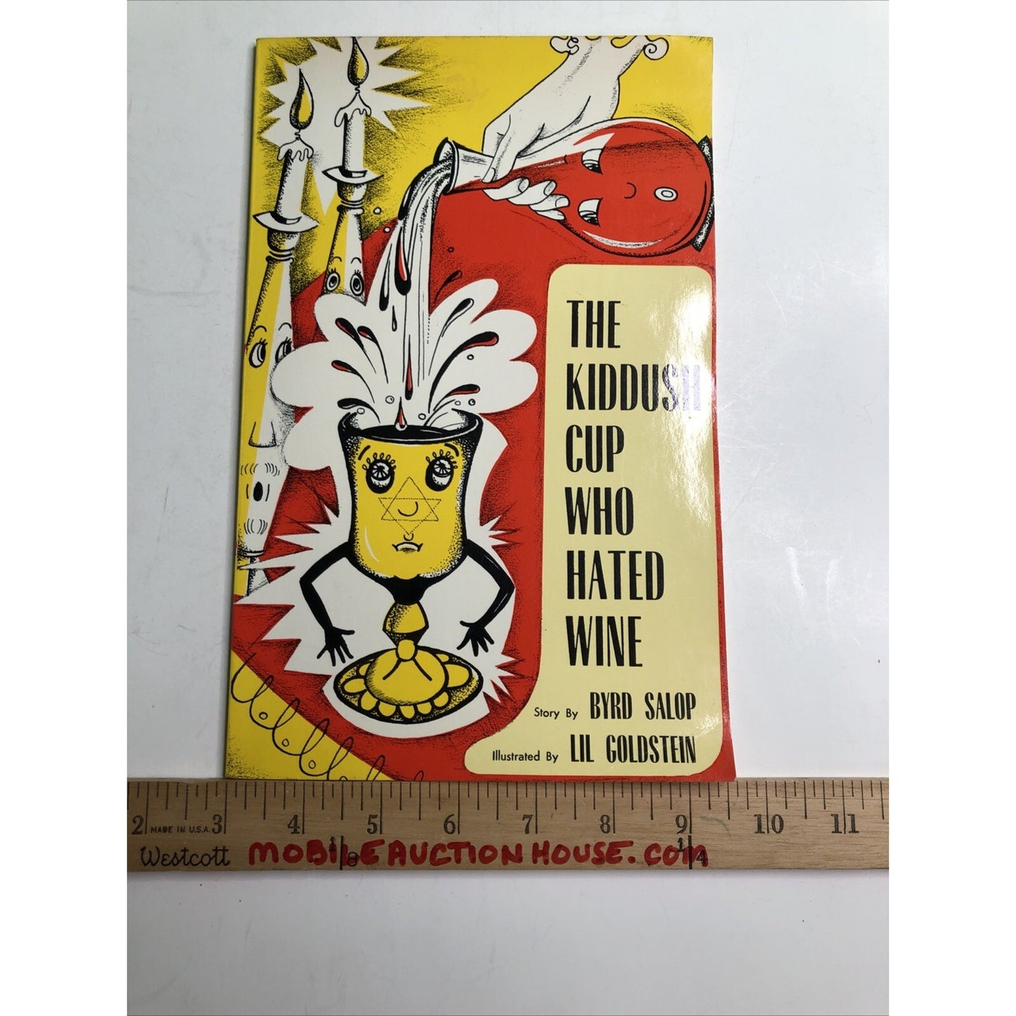 The Kiddush Cup Who Hated Wine by Byrd Salop 1st Printing PB 1981 Copyright 1957