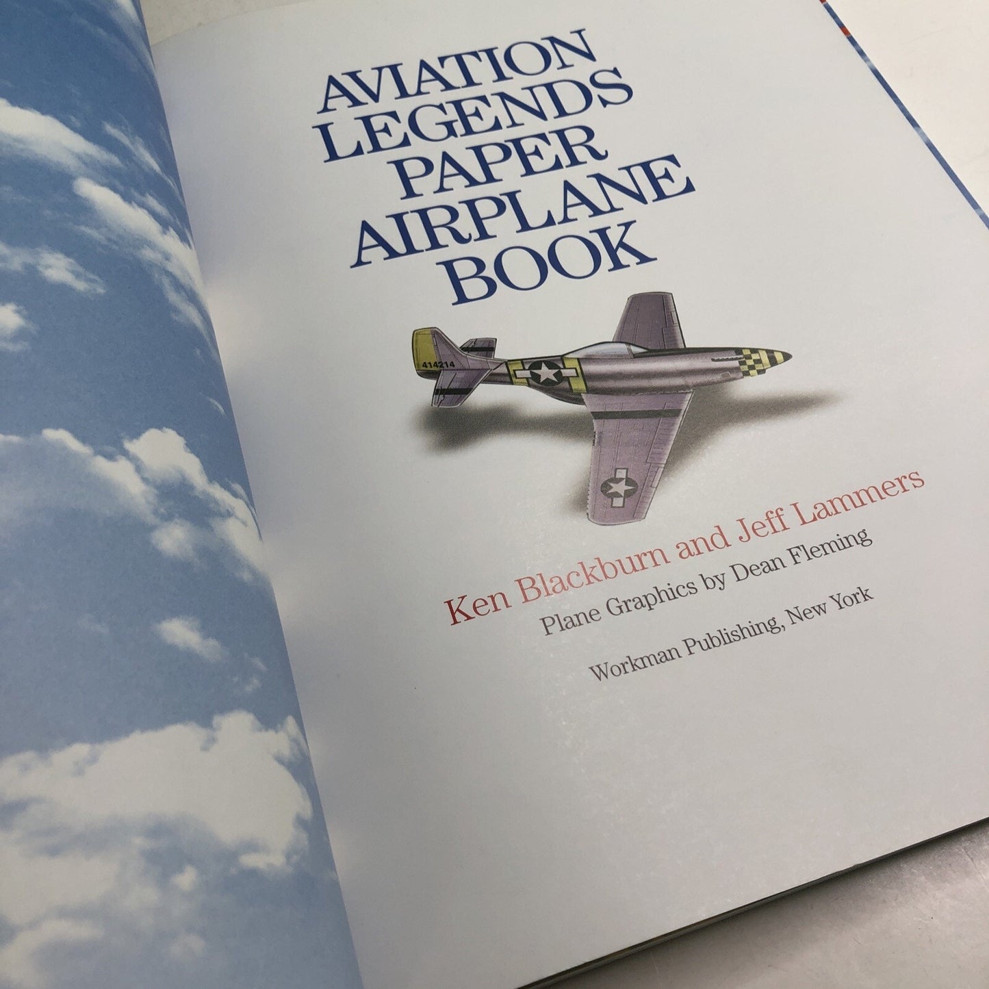 Aviation Legends Paper Airplane Book by BLACKBURN & LAMMERS 2001 PB