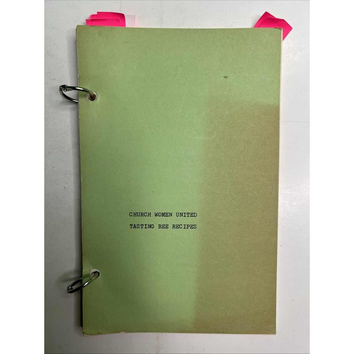 1983 Mid-Cities Unit Of Church Women United Tasting Bee Recipes Cookbook