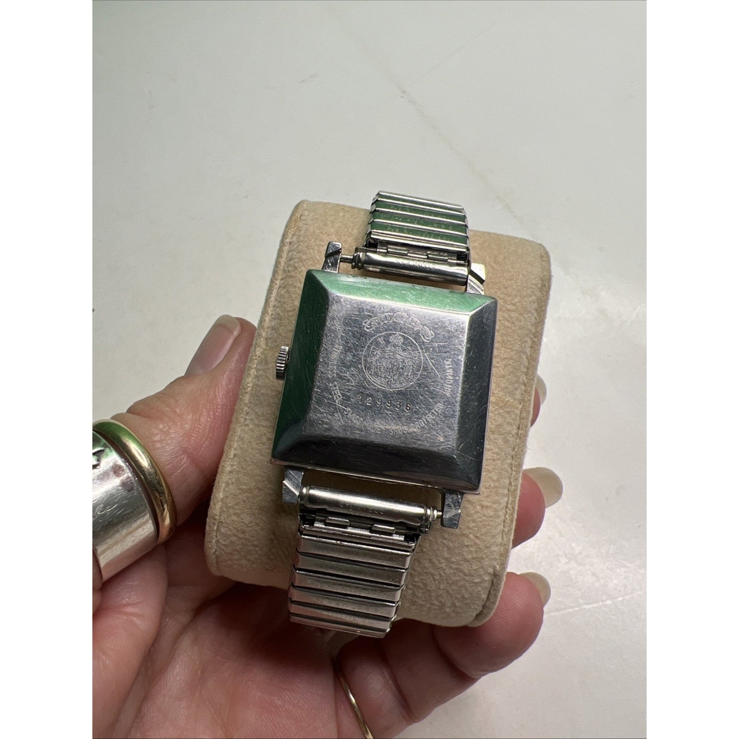 Vintage Swiss Made Jules Jurgensen Watch Stainless Steel Automatic Date Parts