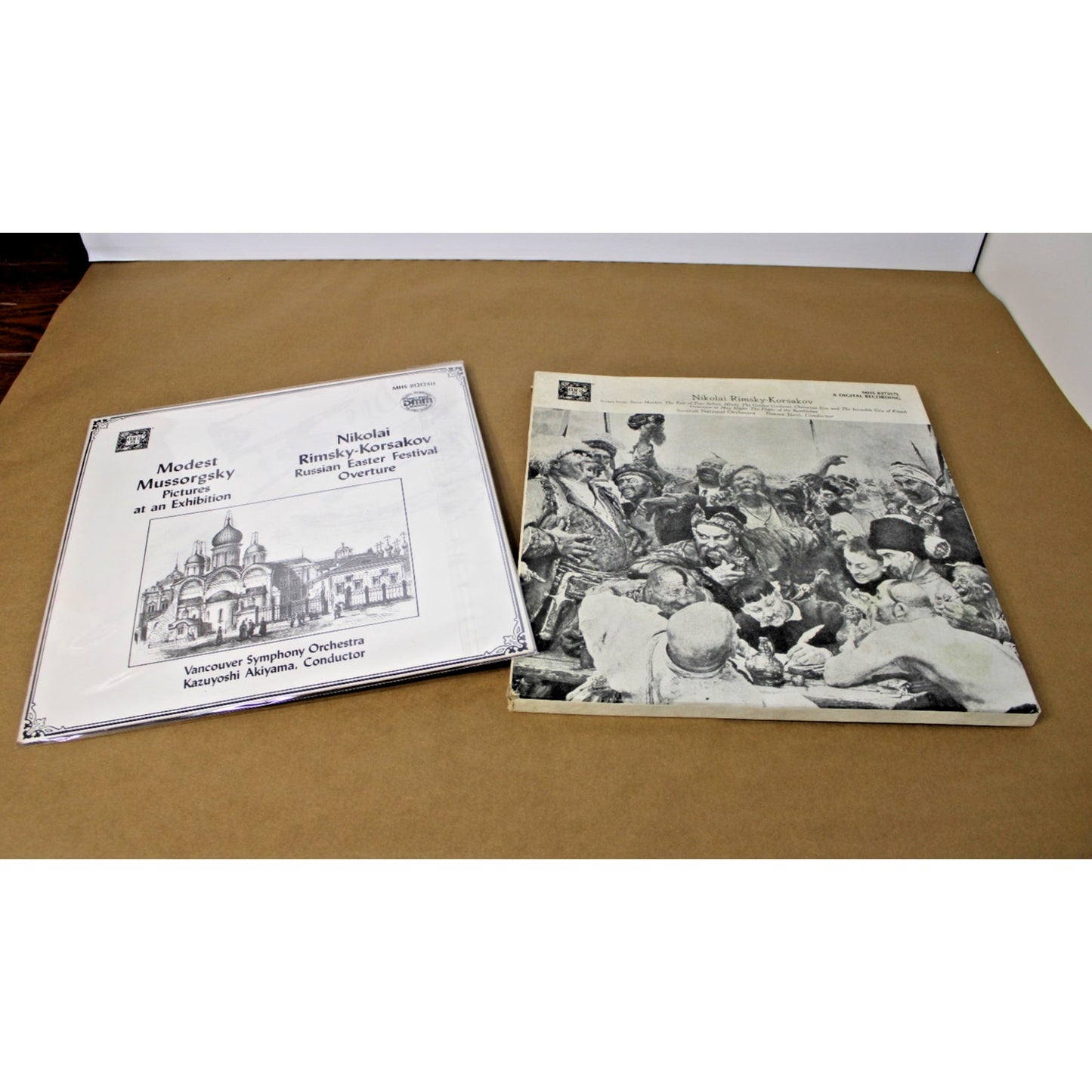 Nikolai Rimsky-Korsakov 2-album, 4 LP lot Musical Heritage Society, Mussorgsky
