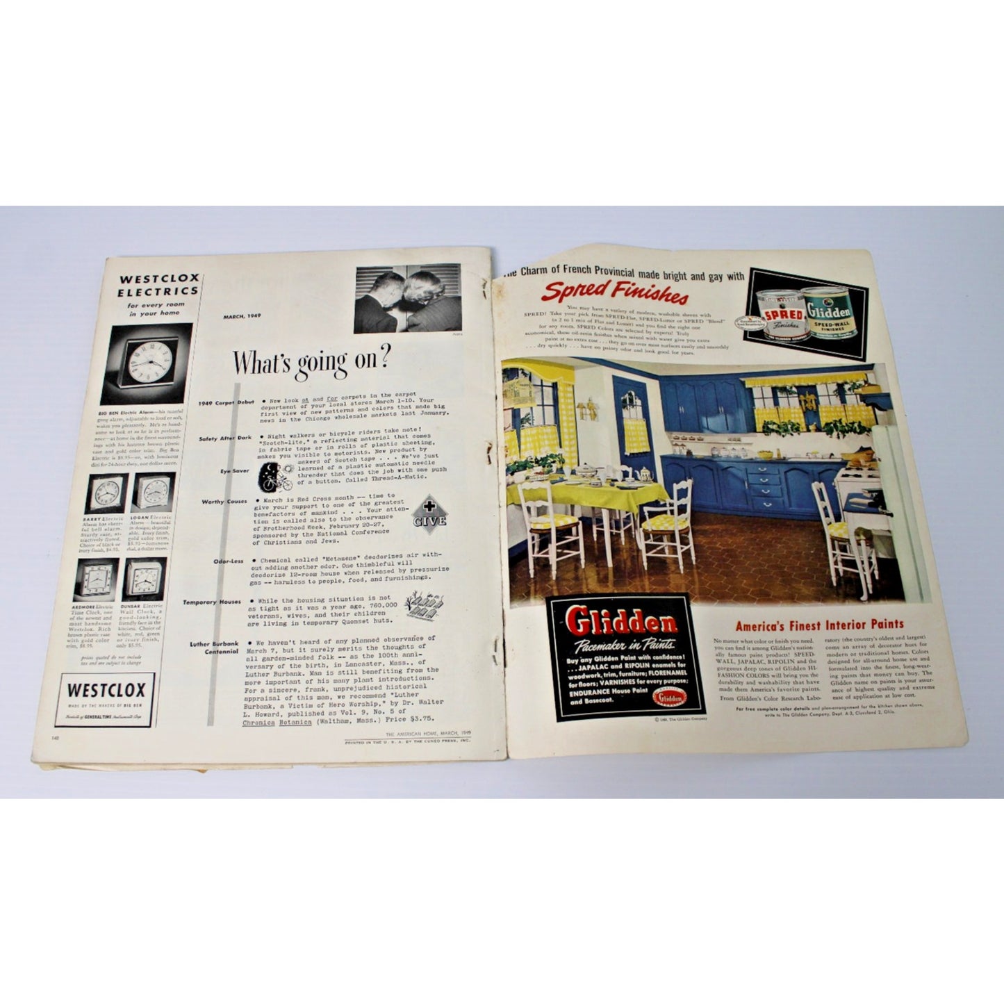 1949 March The American Home Magazine- House Garden Interiors MCM Decorating Ads