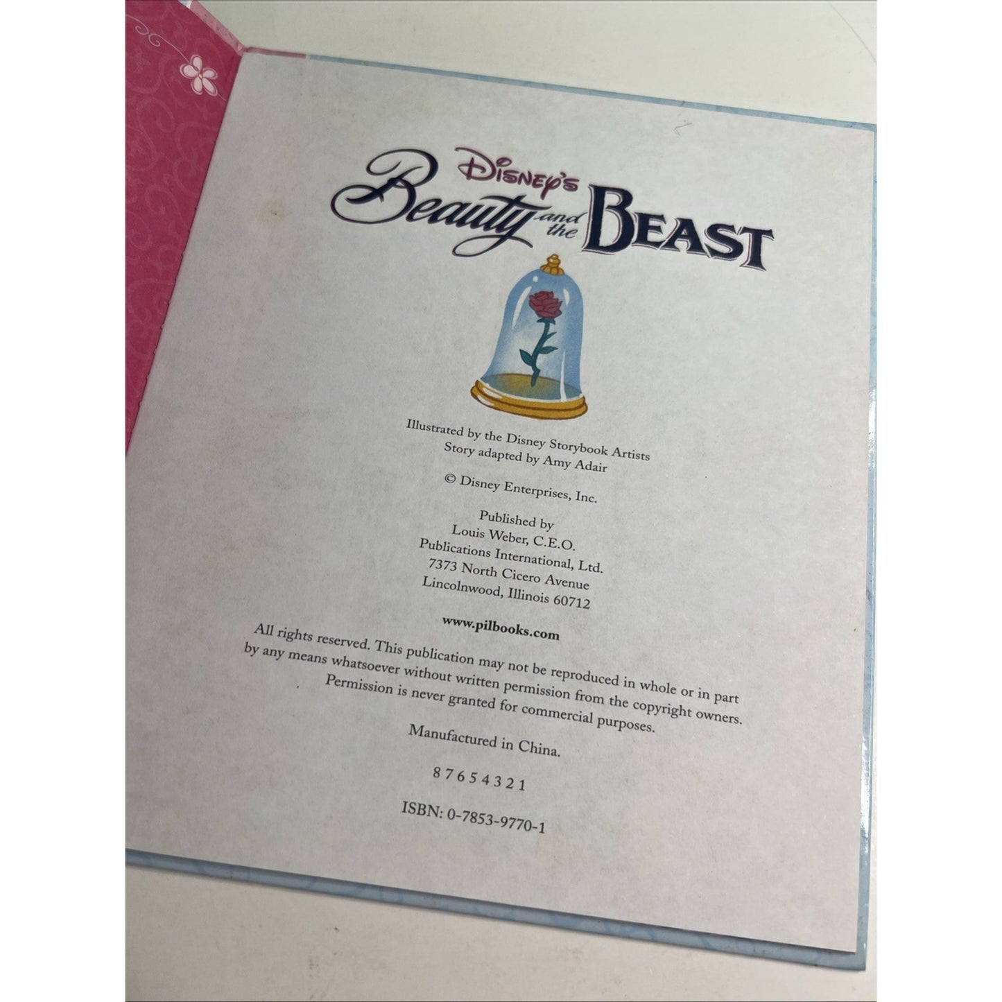 Walt Disney’s Beauty and the Beast Adapted By Amy Adair HC