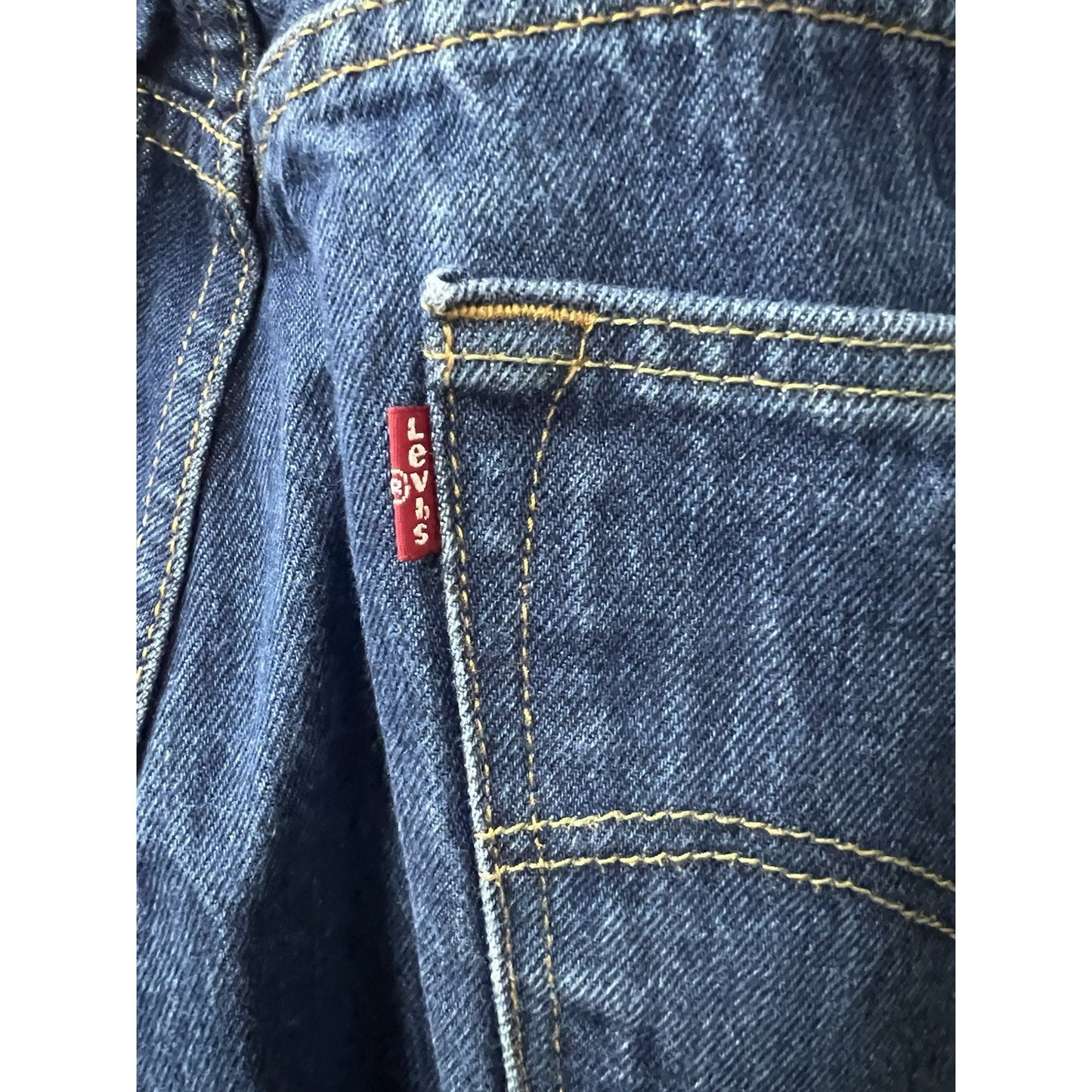 Levis Original 501 Button Fly Straight Leg Blue Denim Jeans Mens 36x34