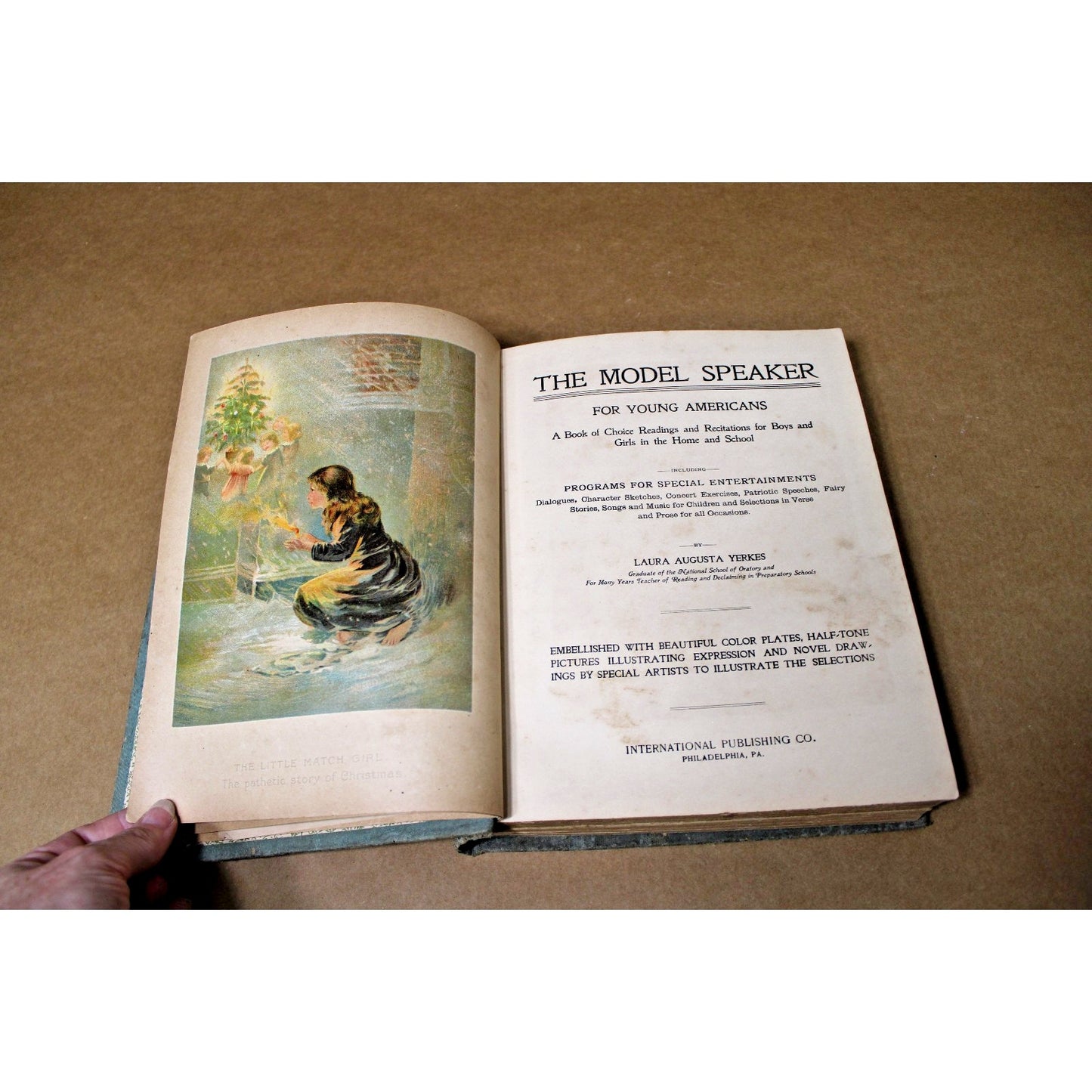 1902 First Edition,The Model Speaker for Young Americans, Laura Augusta Yerkes