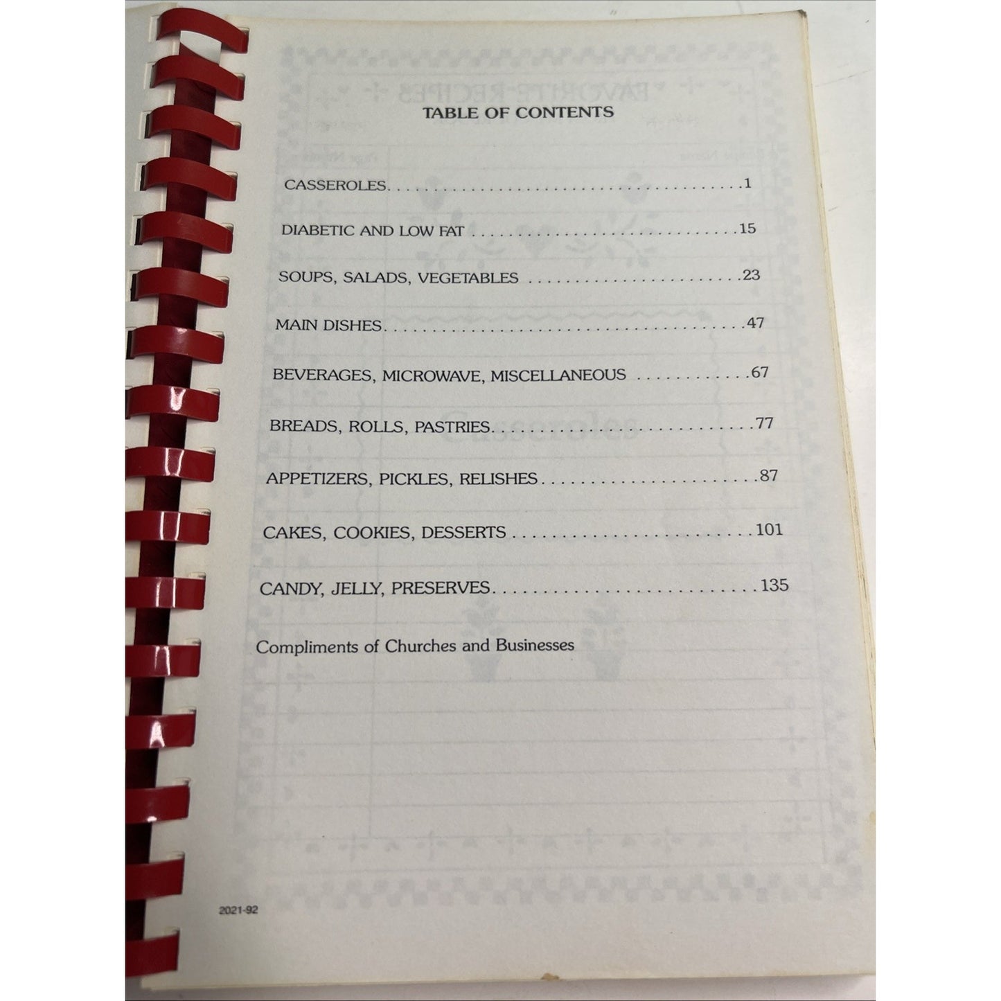 1992 Cookbook Wesley Manor Treasured Family Recipes Dothan Alabama
