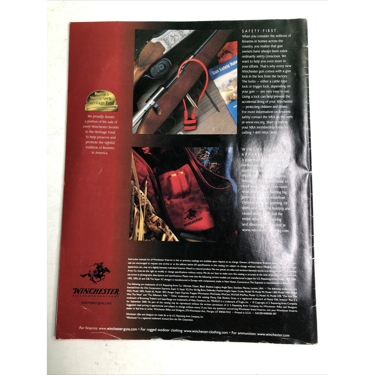 WINCHESTER 2001 Catalog