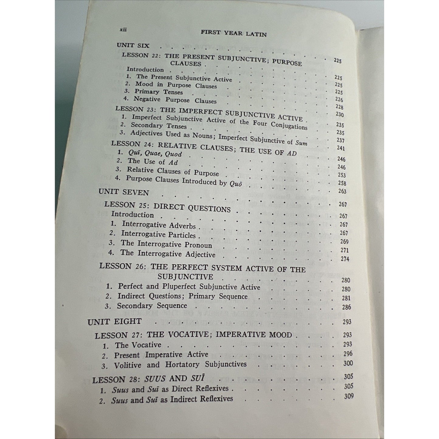 Robert J. Henle First Year Latin 1945 Hardcover Vintage Textbook Damaged