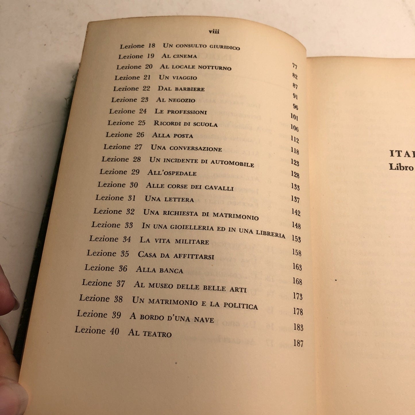 Italiano Libro Secondo M. D. Berlitz Vintage Hardcover 1963 Berlitz Book Method