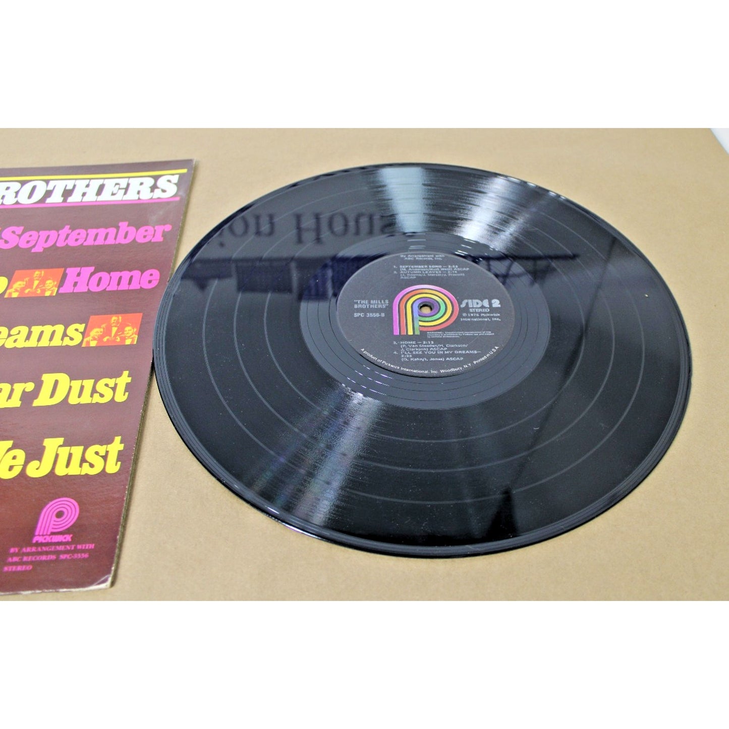 1976 The Mills Brothers Self-Titled Record Vinyl 12" LP 33 RPM SPC 3556 Pickwick