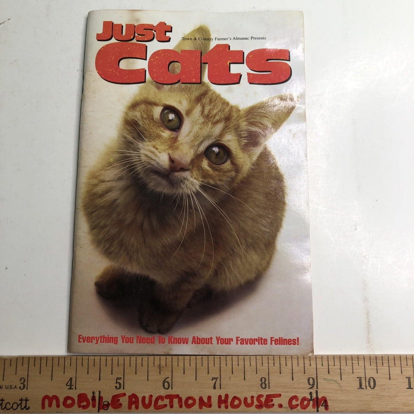 Just Cats Book By Town & Country Farmer’s Almanac 2002 Feline Health
