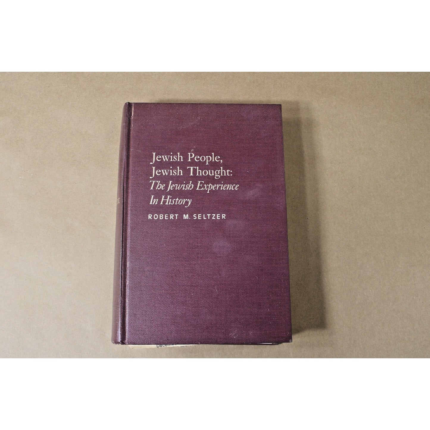 Jewish People Jewish Thought: The Jewish Experience in History by Robert Seltzer