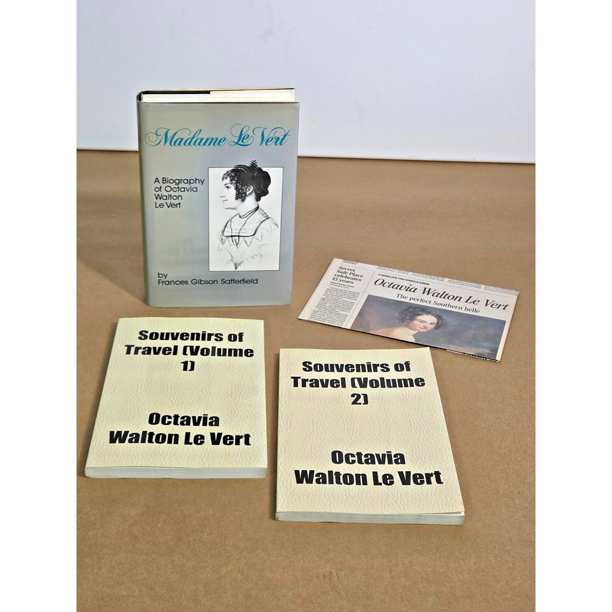 Rare Octavia Walton Le Vert Book Lot- Mobile Alabama AL History Collection