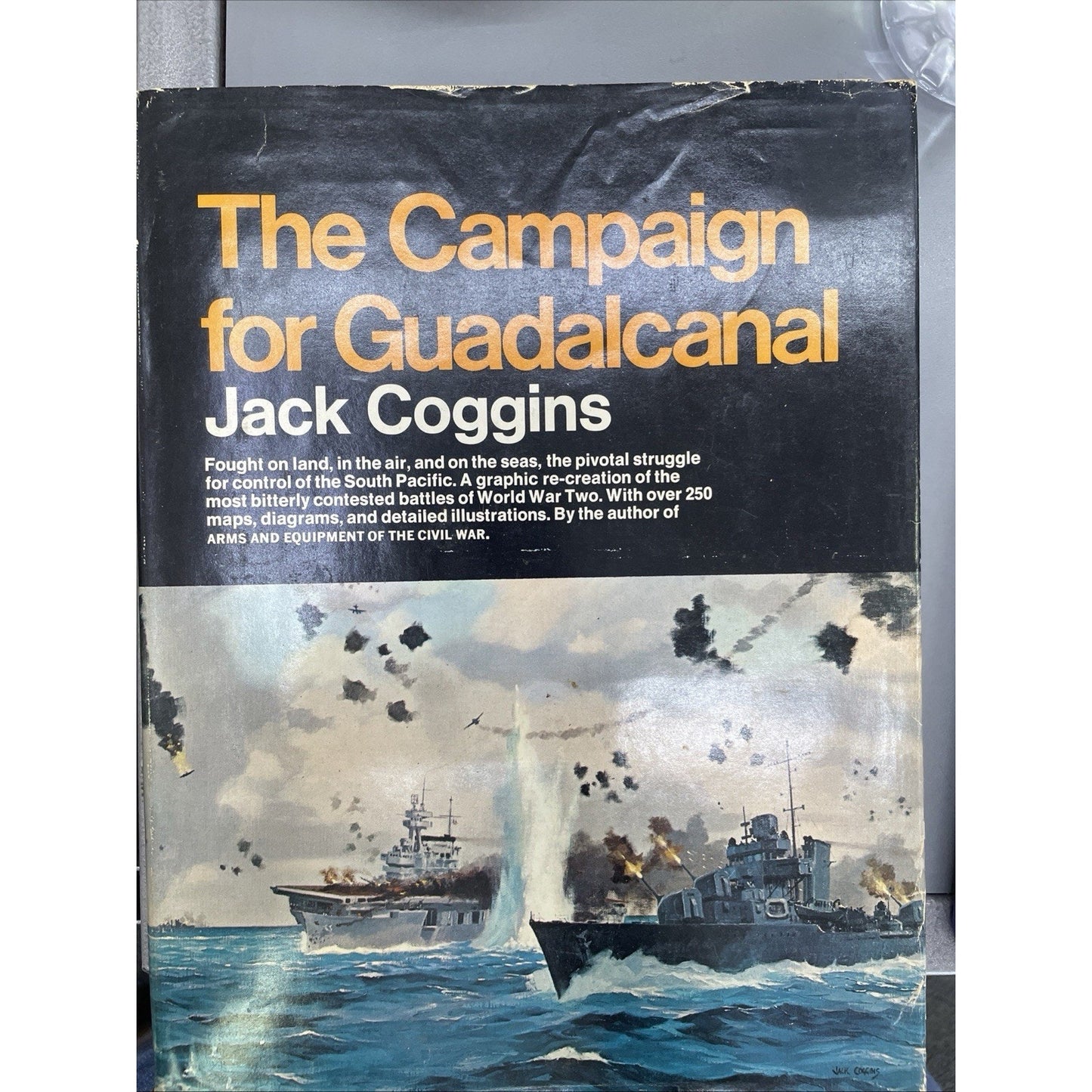 THE CAMPAIGN FOR GUADALCANAL Jack Coggins HC DJ 1972 Illustrated