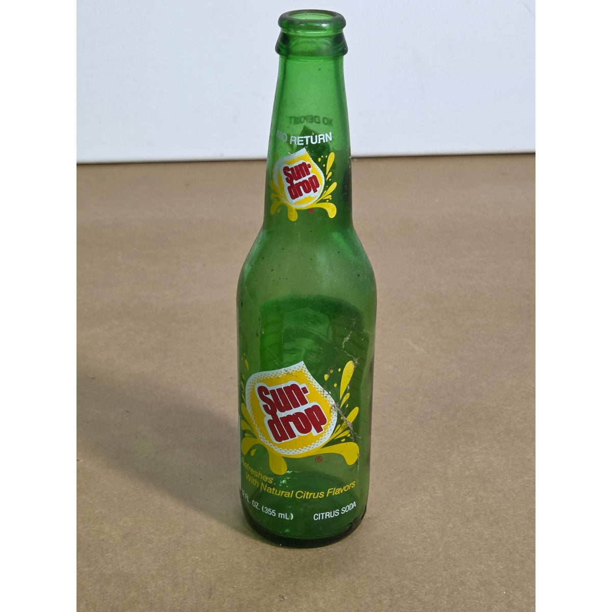 Vintage Dale Earnhardt Sun-Drop Soda Bottle Series #1 NASCAR Memorabilia