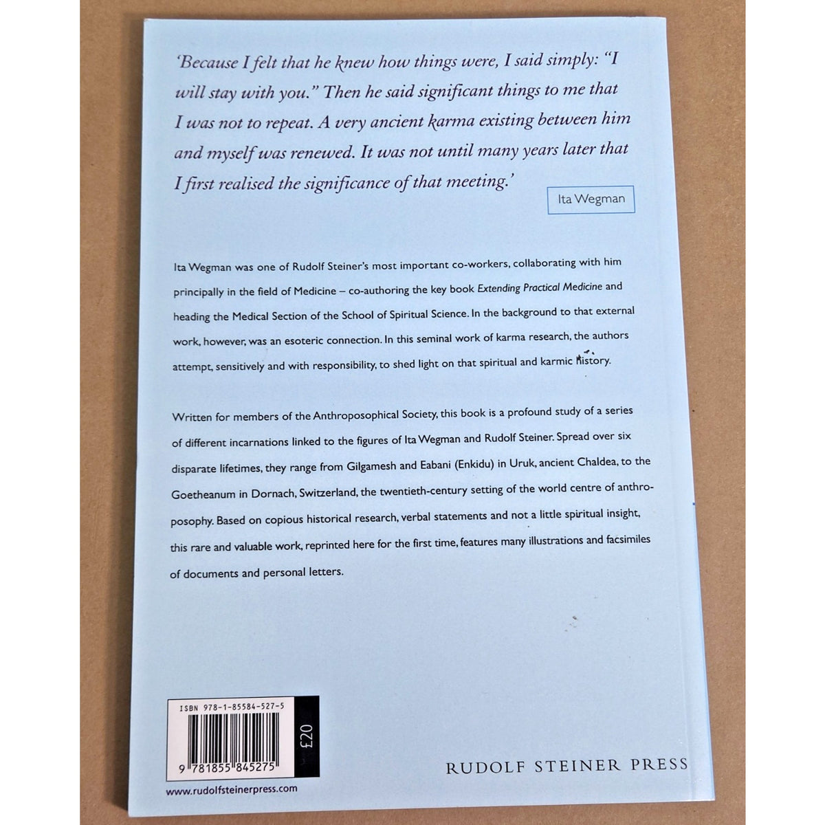 Rudolf Steiner's Mission & Ita Wegman - Rare Esoteric Study - Like New