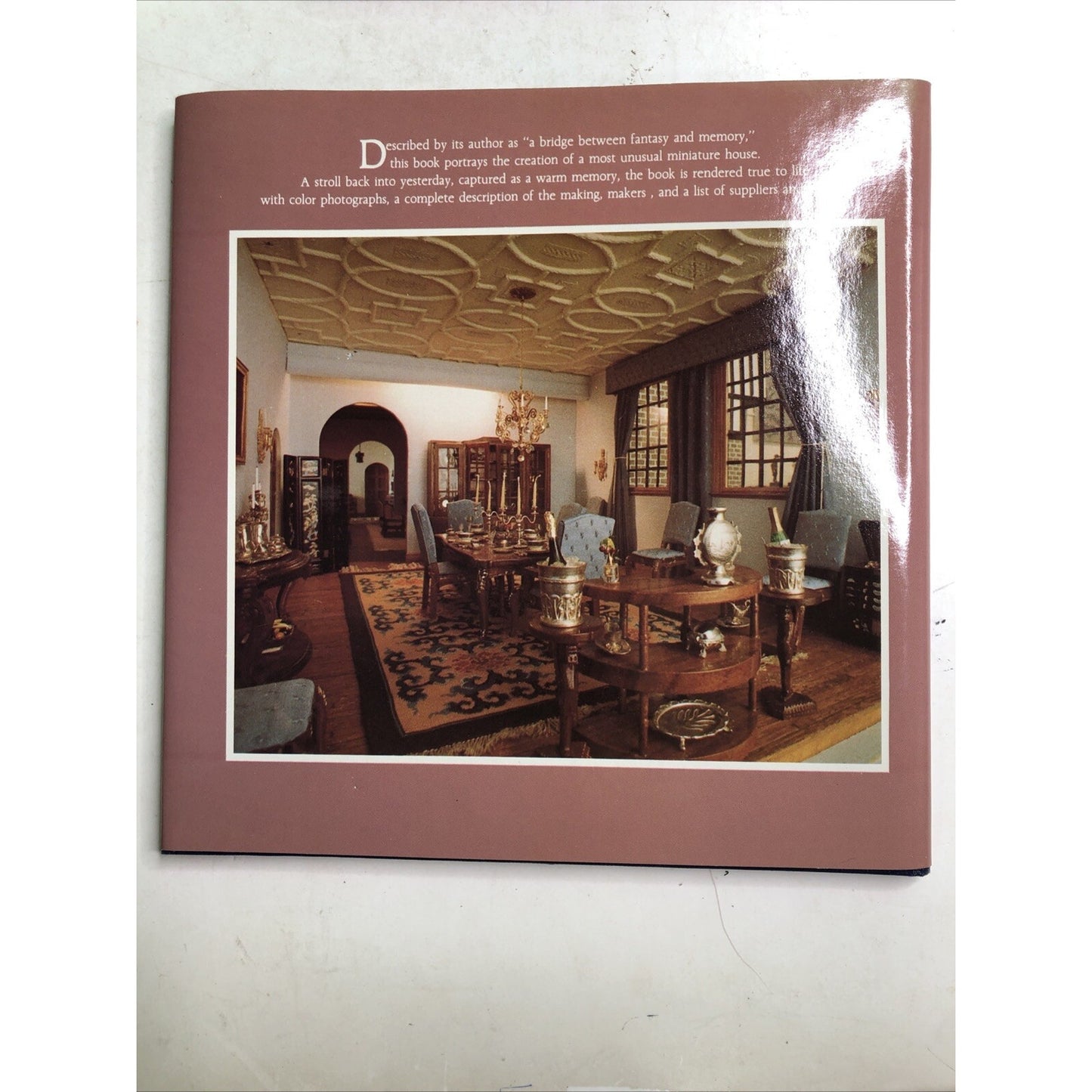VINTAGE A Mansion In Miniature Hardcover Book by Bets O'Meara SIGNED w/Box 1979