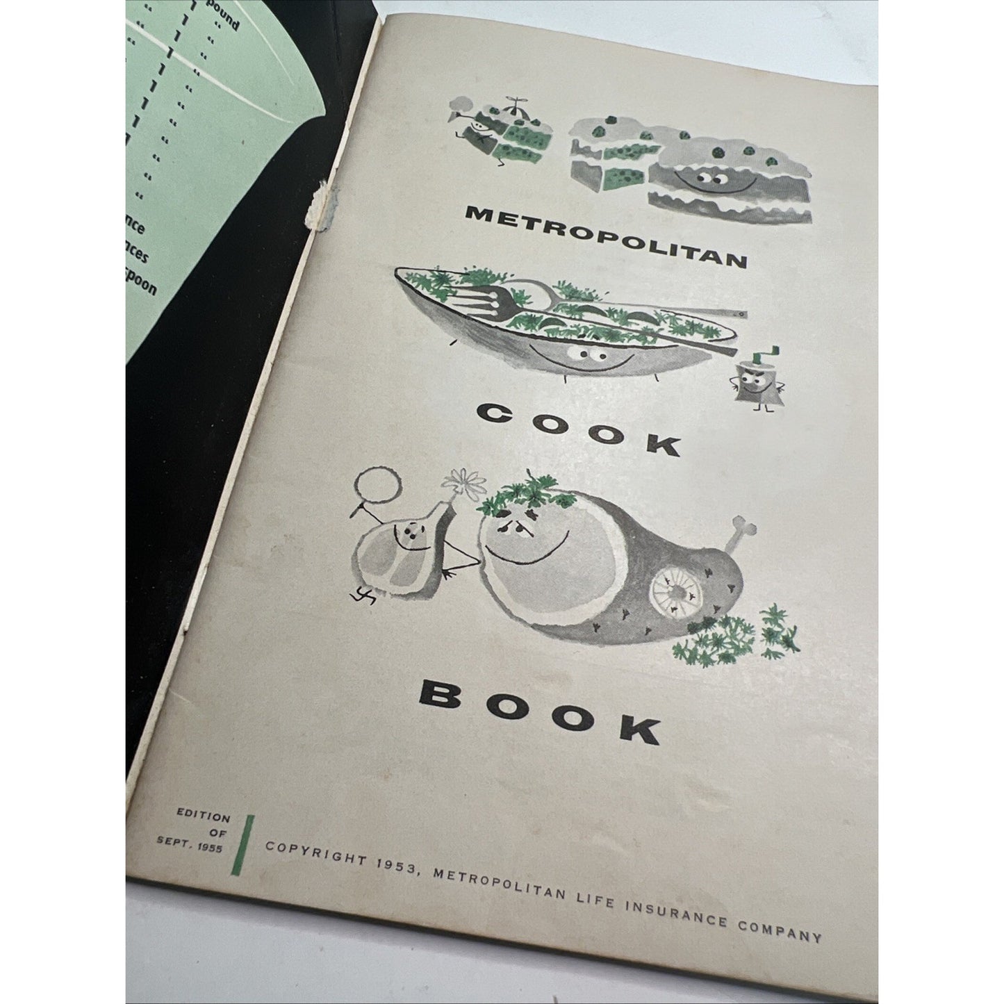 Vintage 1955 METROPOLITAN LIFE INSURANCE COMPANY ADVERTISING COOK BOOK Recipes
